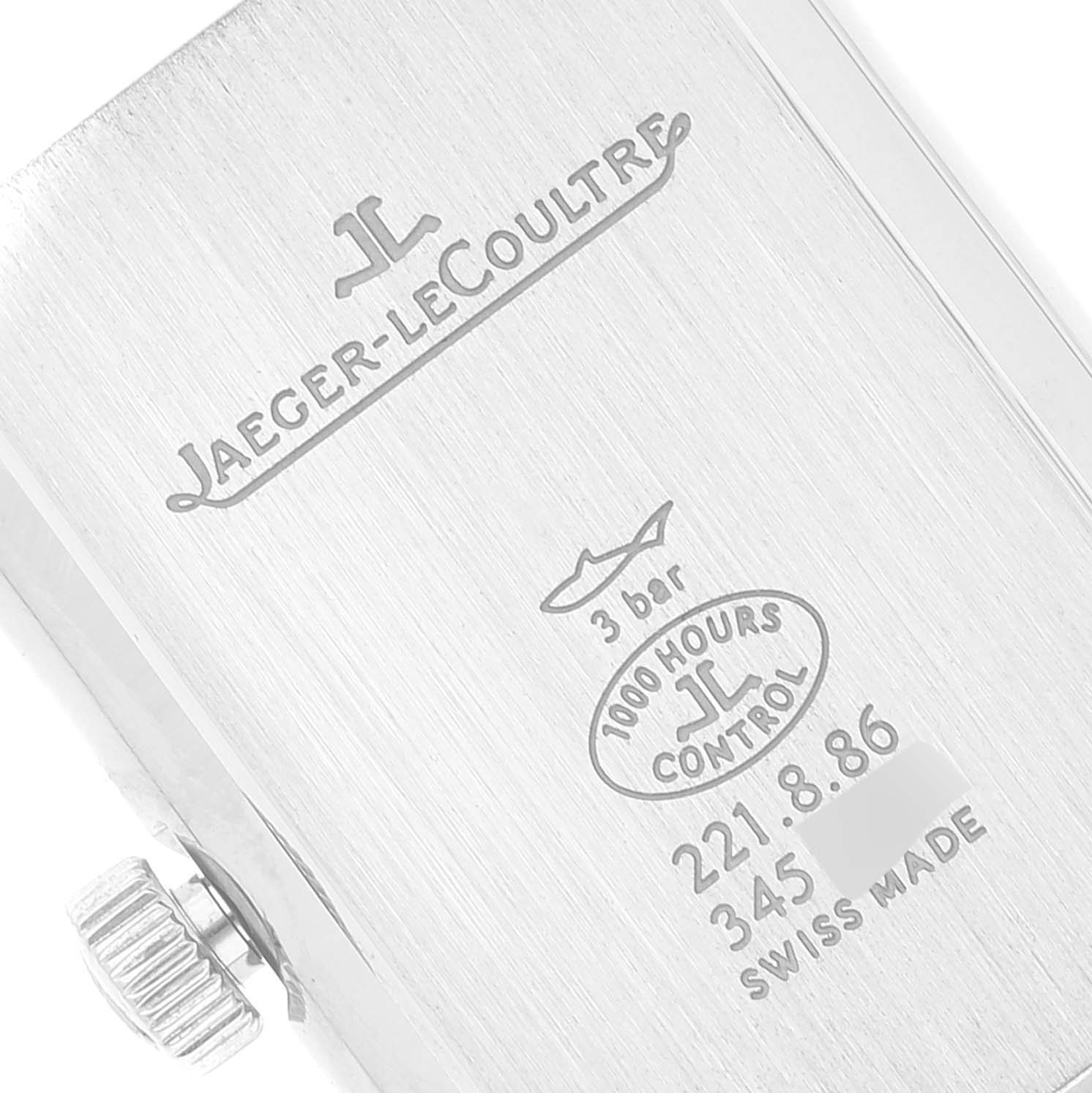 Jaeger LeCoultre Reverso Classic Steel Ladies Watch 221.8.86 Q2608440 Papers