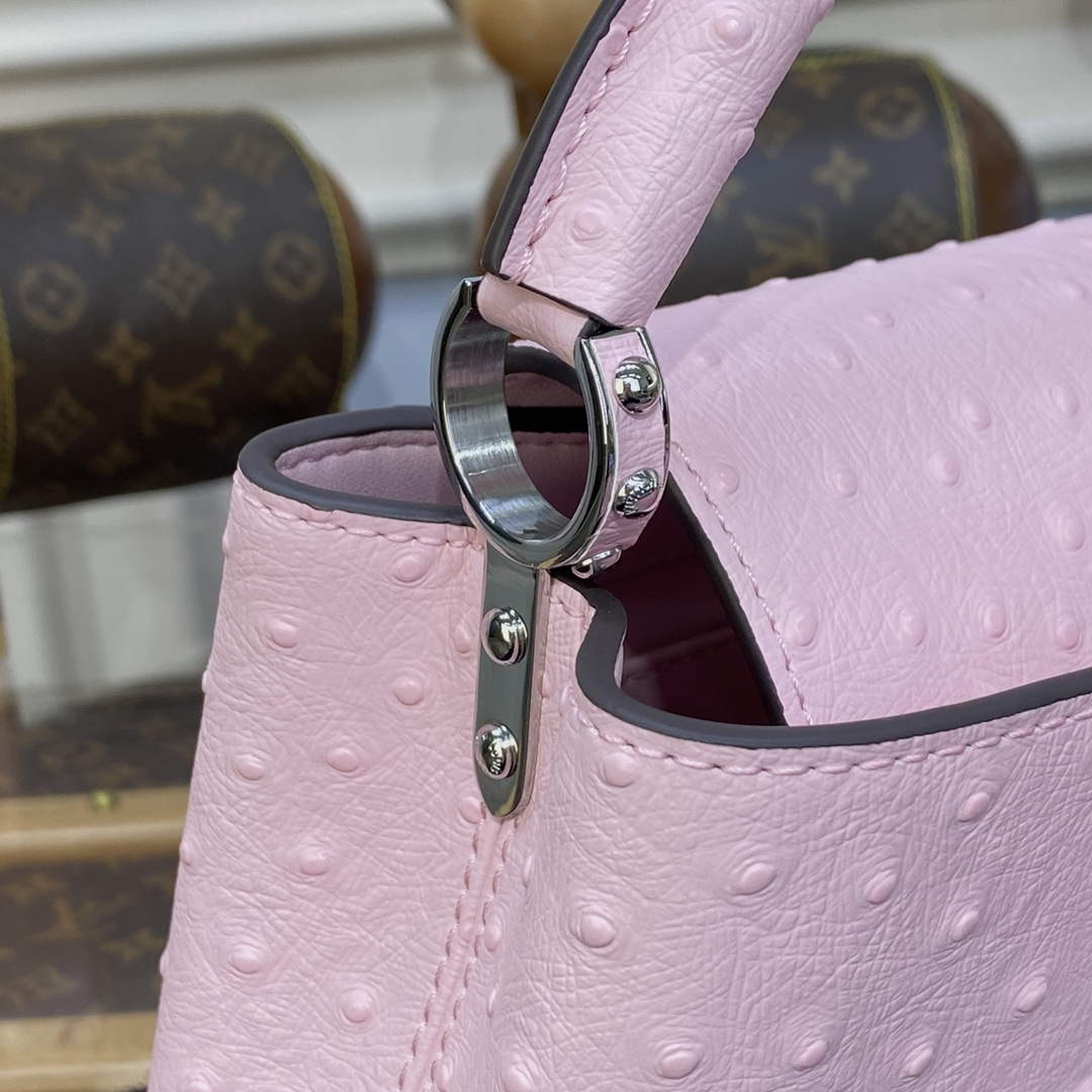 LV N81279 Louis Vuitton Capucines Mini Handbag Rose Calypso