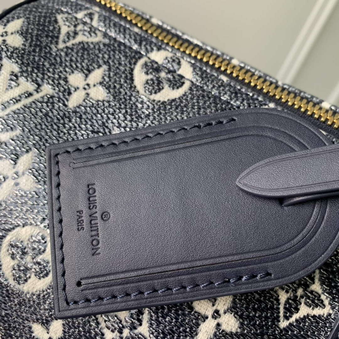 LV M22923 Louis Vuitton Keepall Bandouli��re 45 Bag Blue