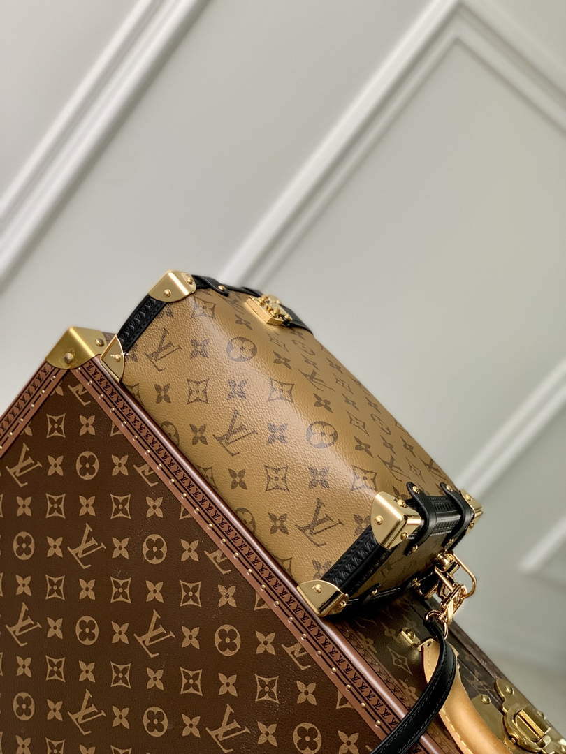 LV M46358 Louis Vuitton Side Trunk PM Handbag Yellow