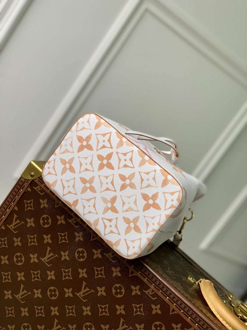 LV M22985 Louis Vuitton N��ono�� BB Bucket Bag Beige