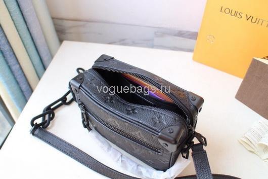 LV M44480 Louis Vuitton Mini Soft Trunk Monogram Black M44735 Bag
