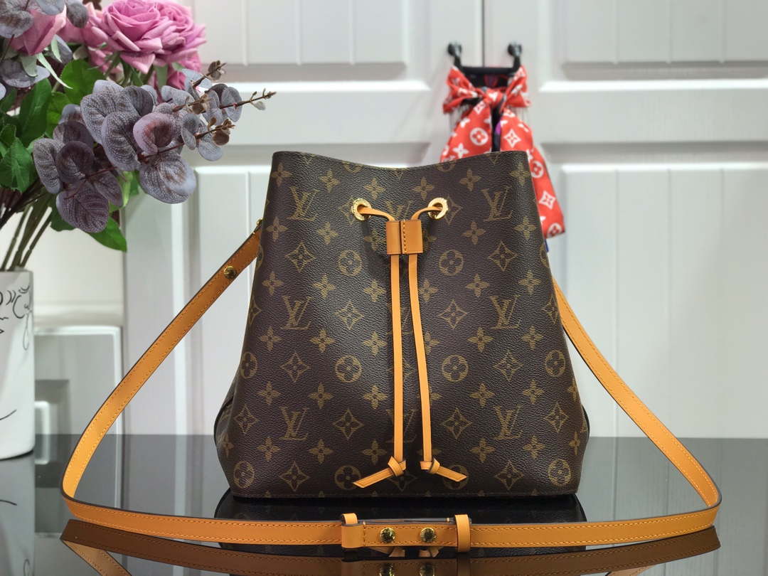 LV M44021 Louis Vuitton NONO MM Bag Monogram Yellow