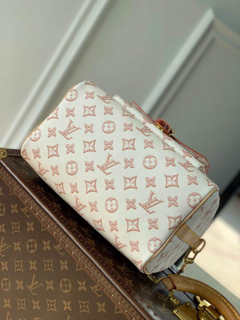 LV M20852 Louis Vuitton Speedy Bandouliere 25 Handbag White