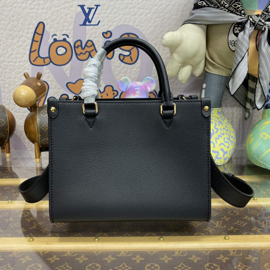 LV M22311 Louis Vuitton Lock   Go Handbag Black