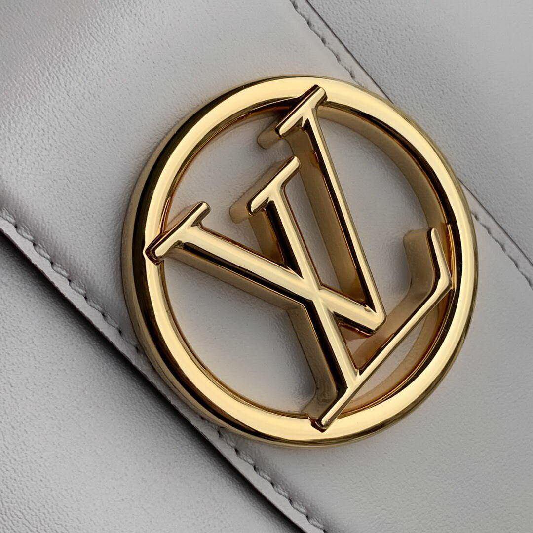 LV M55950 Louis Vuitton Pont 9 High End Leathers Bag Cream