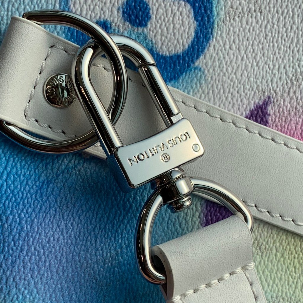 LV M45758 Louis Vuitton M41416 Keepall Bandouliere 50 Monogram Watercolour Blue coated canvas