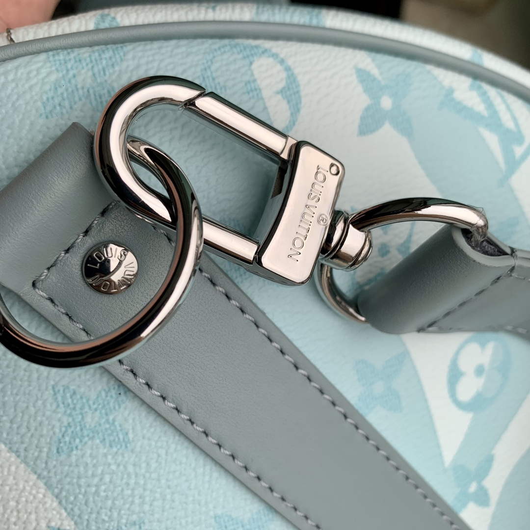 LV M22570 Louis Vuitton Keepall Bandouli��re 50 Bag Crystal Blue