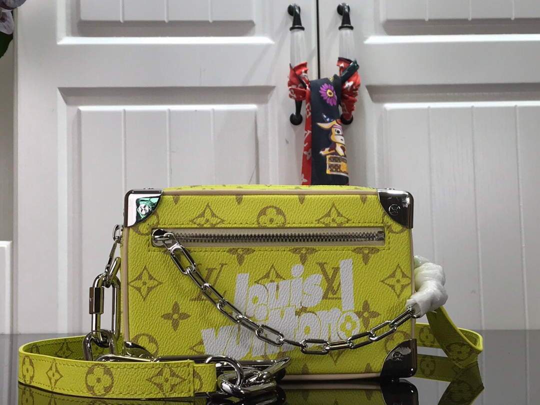 LV M80159 Louis Vuitton Mini Soft Trunk Monogram Bag Green