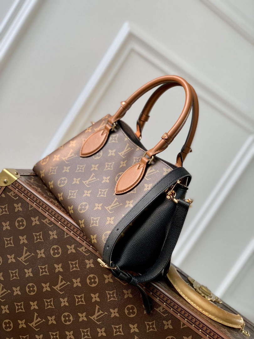 LV M46495 Louis Vuitton Op��ra BB Tote Bag Black