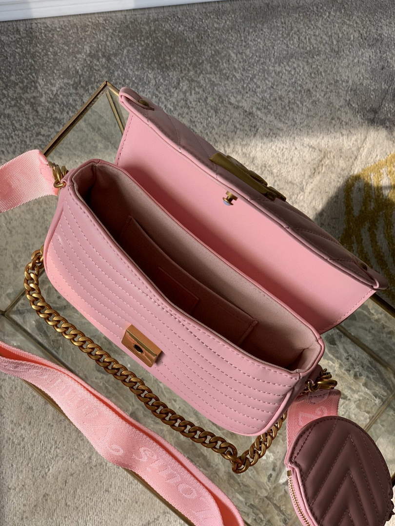 LV M56468 Louis Vuitton New Wave Multi-Pochette Leather M56461 Pink
