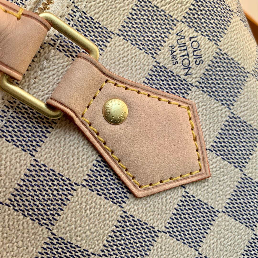 Louis Vuitton N41373 LV Speedy 30 Bag Damier Azur Canvas