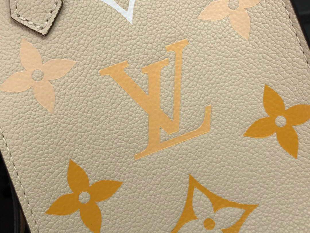 LV M80449 Louis Vuitton Petit Sac Plat Bag Cream Saffron