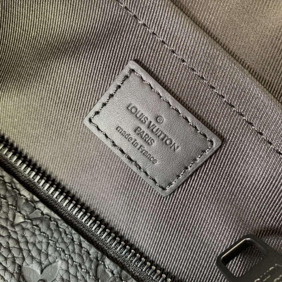 LV M46796 Louis Vuitton Soft Polochon PM Monogram Black