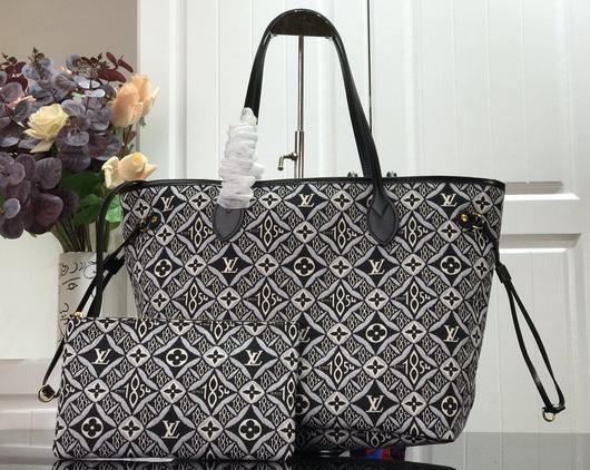 LV M57230 Louis Vuitton since 1854 Neverfull MM Shopping M57273 Bag Gray