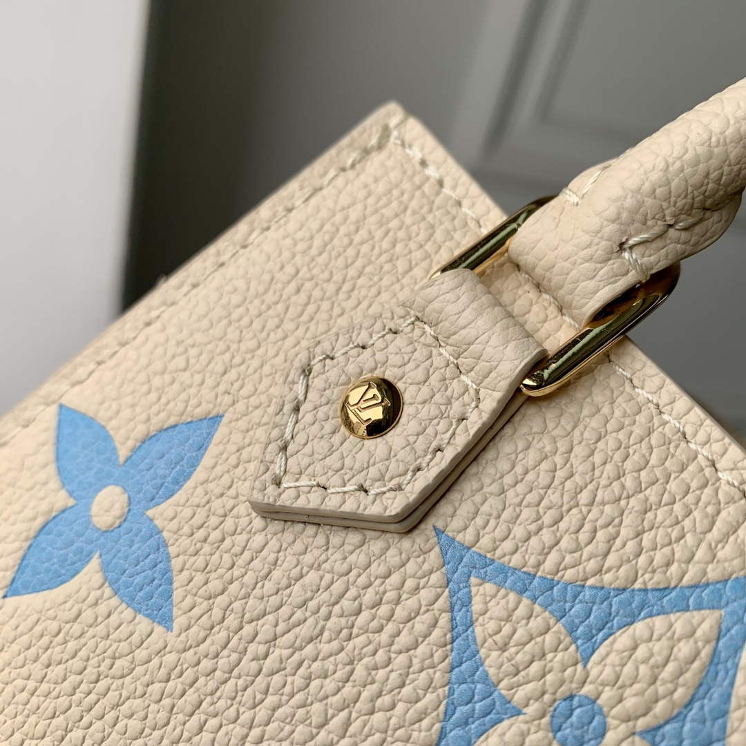 LV M81416 Louis Vuitton Petit Sac Plat Bag Blue