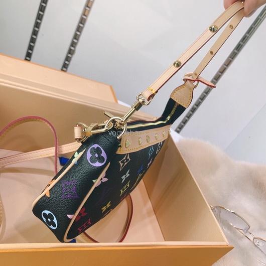 LV M92649 Louis Vuitton Pochette Small Hand Bag in mutlicolor