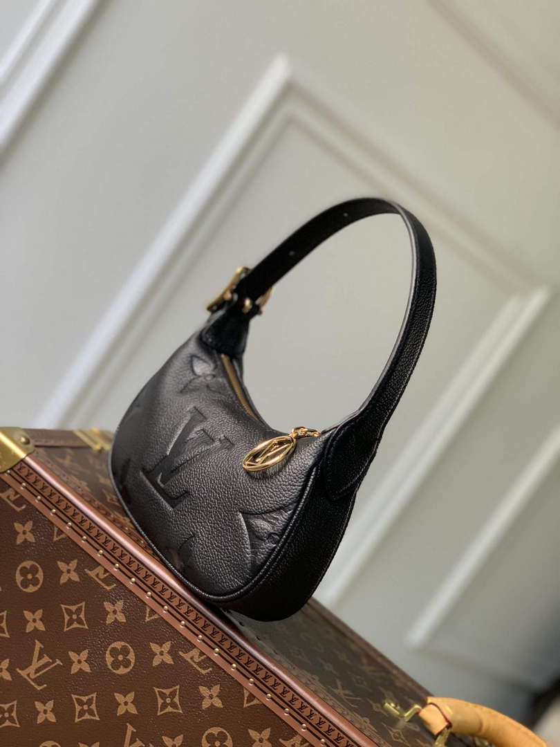 LV M82391 Louis Vuitton Mini Moon Shoulder Bag Black