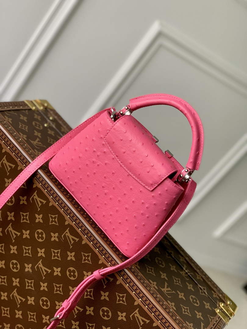 LV N81523 Louis Vuitton Capucines Mini Handbag Plum