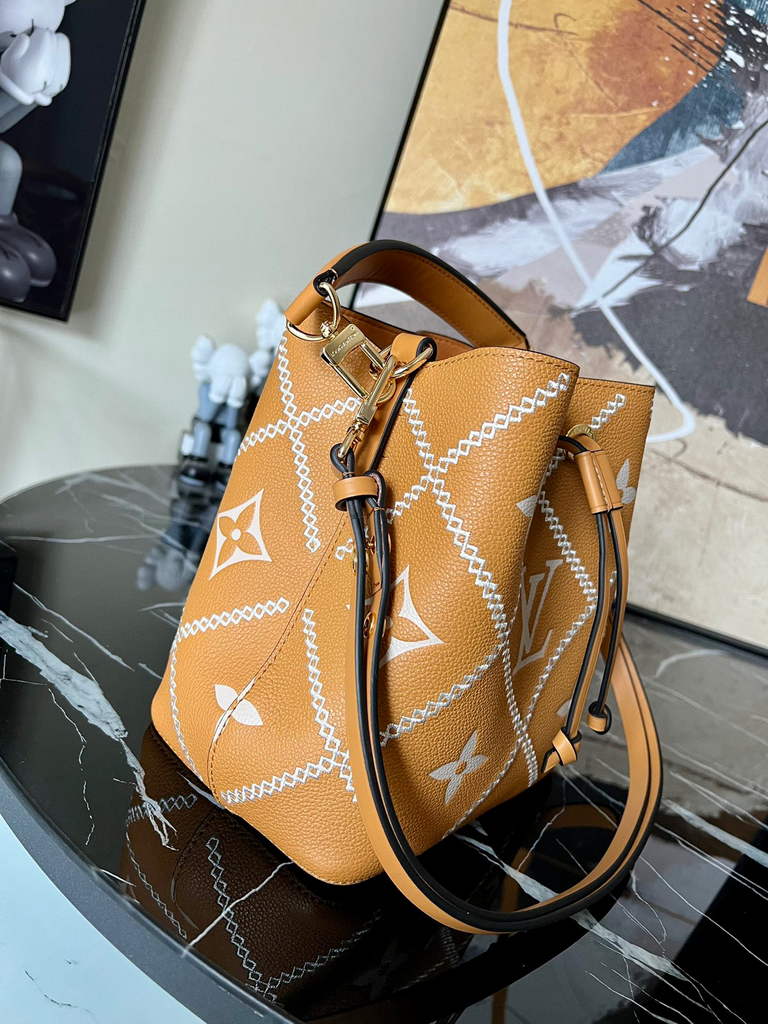 Louis Vuitton M46029 LV M46023 N��oNo�� MM Monogram Arizona Brown