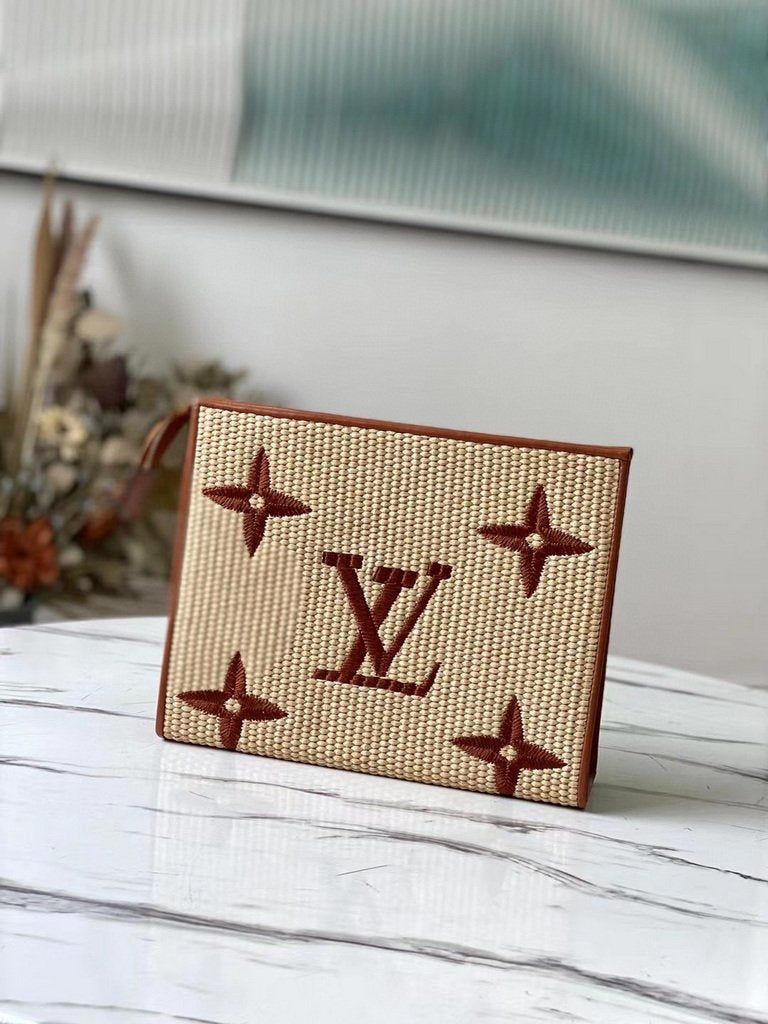 Louis Vuitton M80351 LV M80352 Toiletry Pouch 26 Monogram Canvas Tan