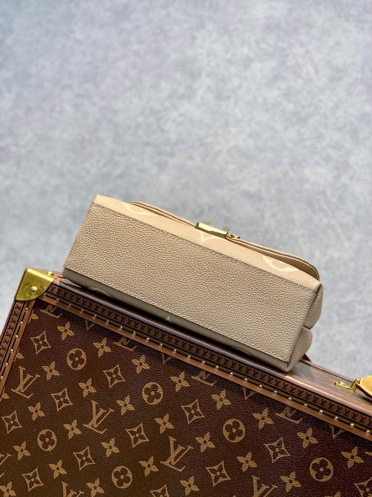 LV M46008 Louis Vuitton Madeleine BB Handbag Monogram Empreinte Leather