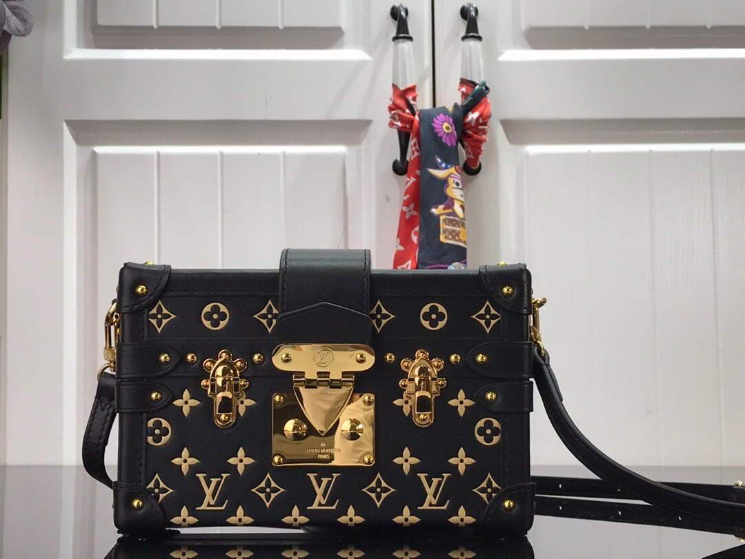 LV M44199 Louis Vuitton Petite Malle Monogram Black