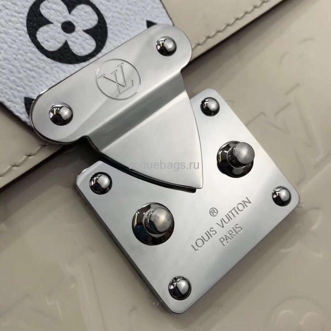 LV M90454 Louis Vuitton Spring Street Monogram Vernis Bag M90514 Beige