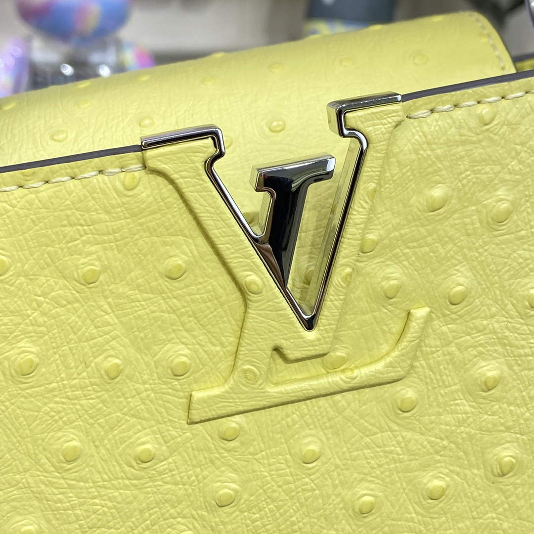 LV N81523 Louis Vuitton Capucines Mini Handbag lemon yellow