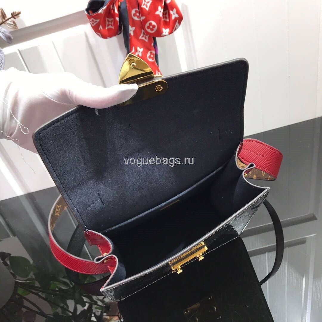 Lv M90502 Louis Vuitton Spring Street Monogram Vernis Bag M90375 Gray