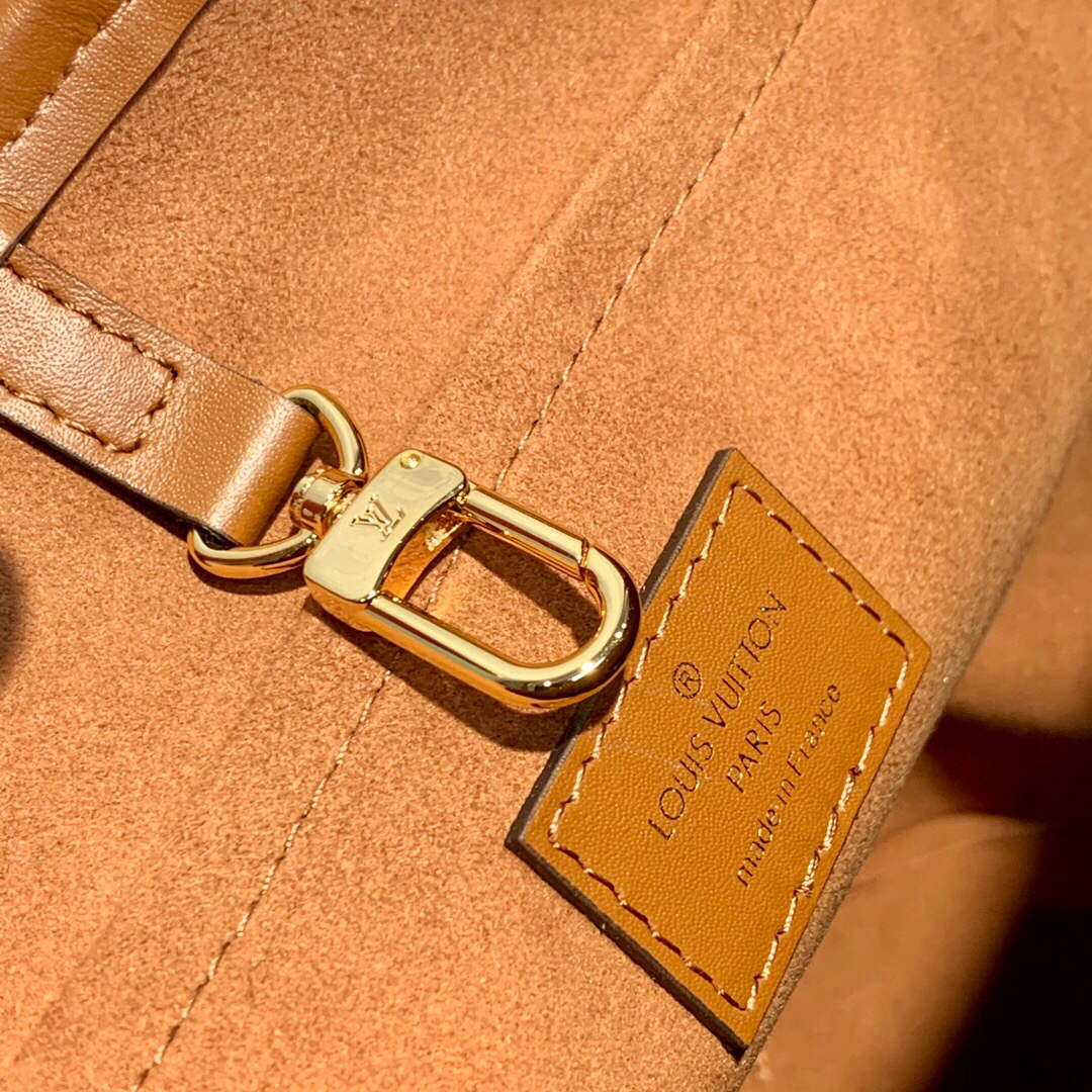 LV M59962 Louis Vuitton Petit Bucket Bag Caramel Brown
