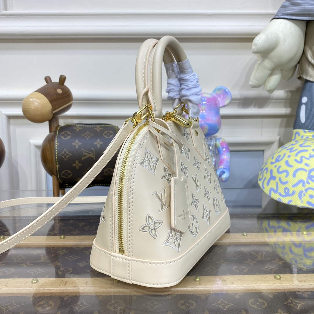 LV M22878 Louis Vuitton Alma BB Handbag White