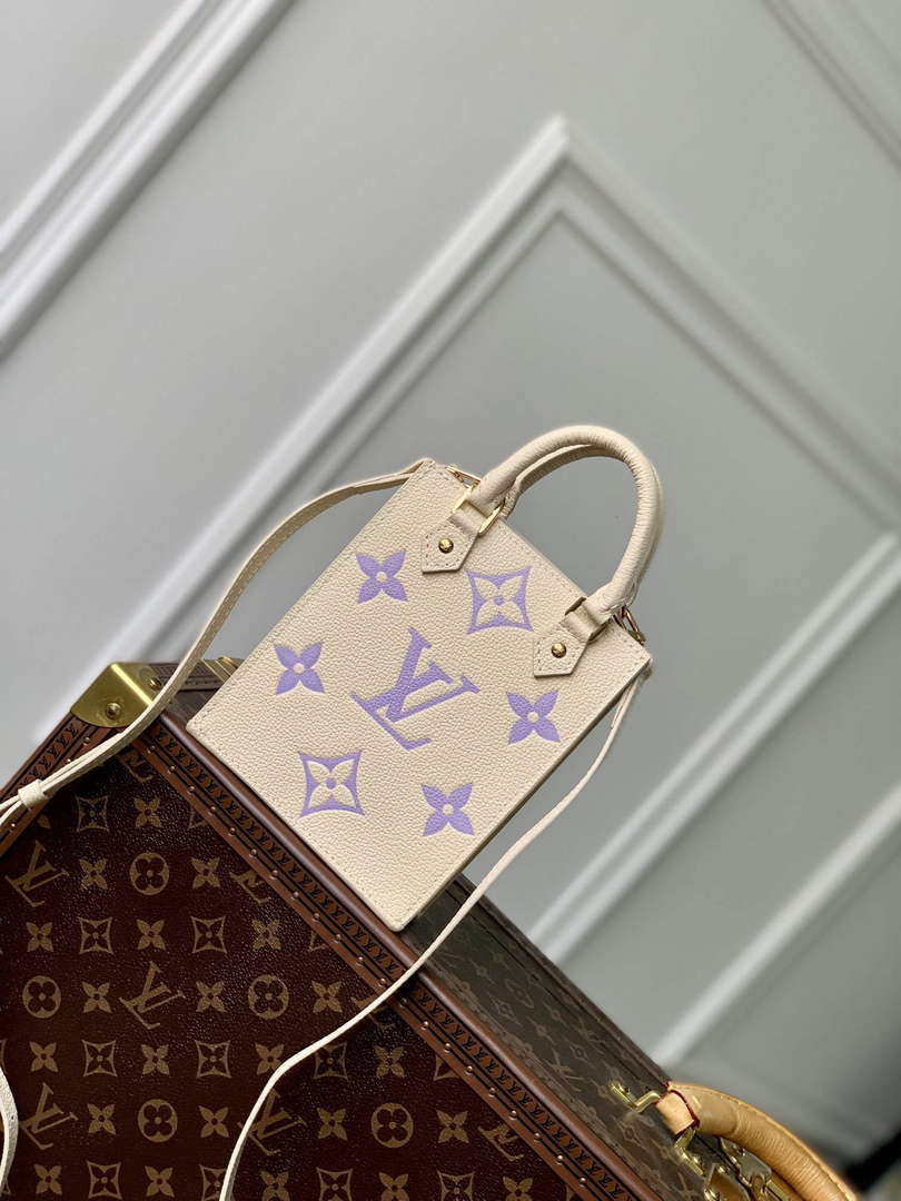 LV M81416 Louis Vuitton Petit Sac Plat Bag Taro Purple