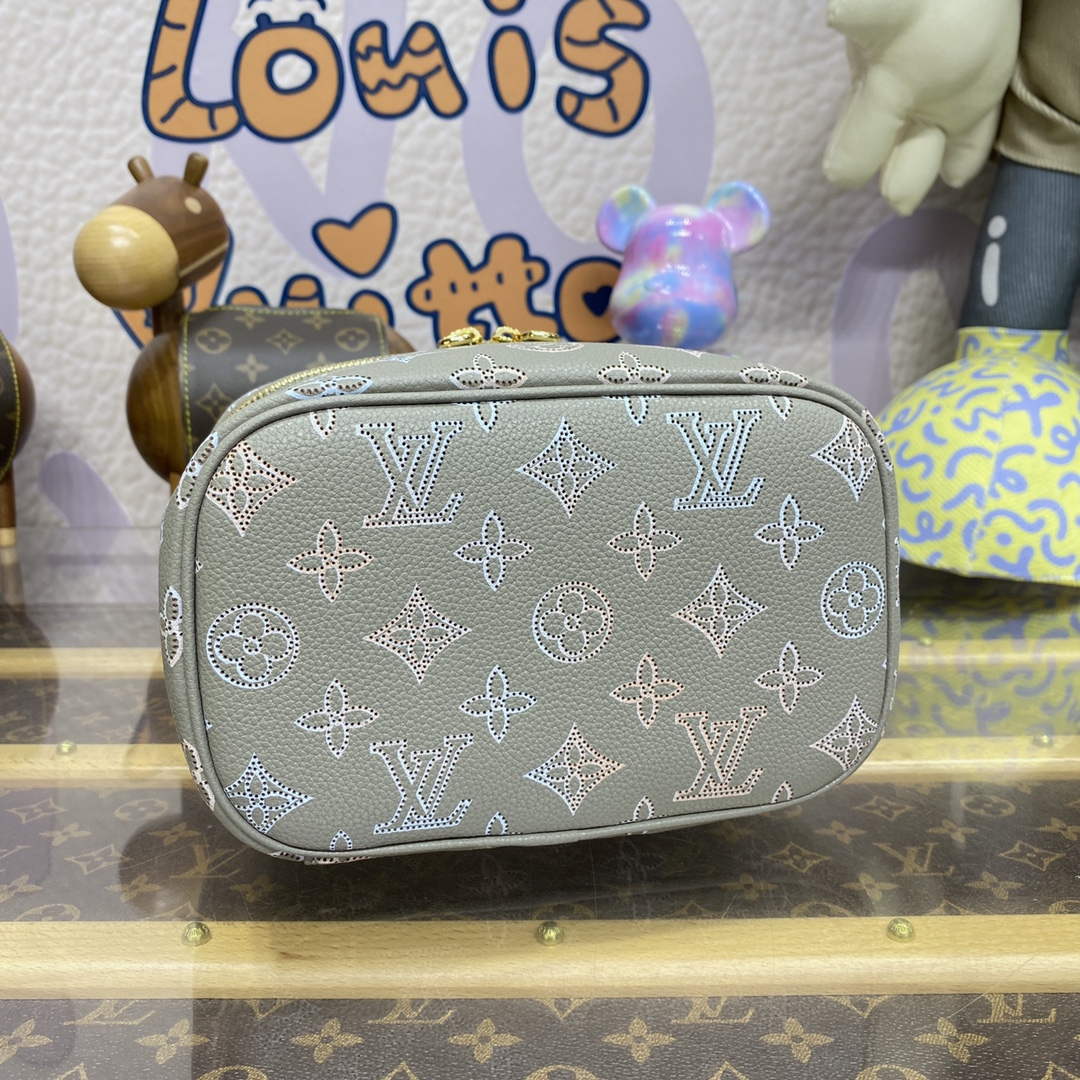 LV M23550 Louis Vuitton Nice Mini Vanity Case Gray