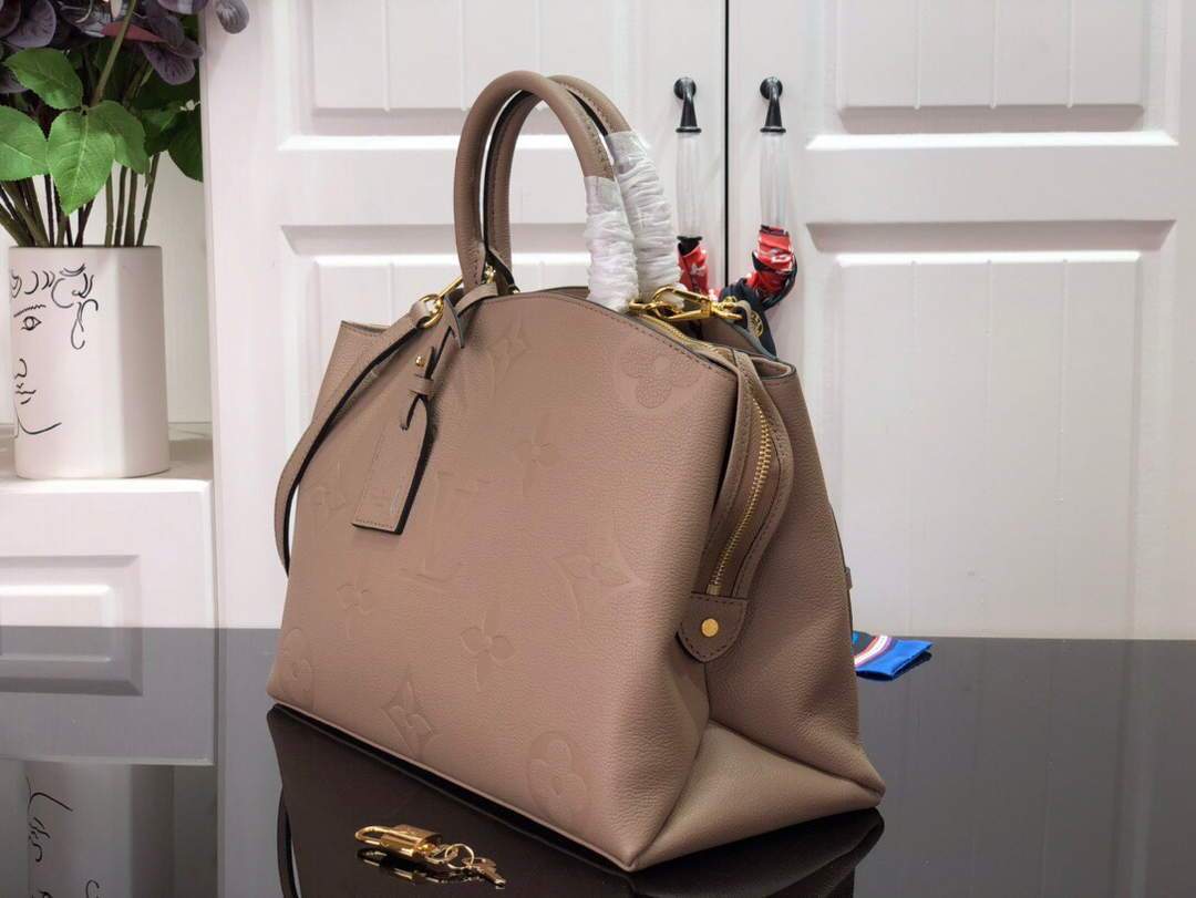 LV M45833 Louis Vuitton Grand Palais Monogram Tote Bag Gray M45811