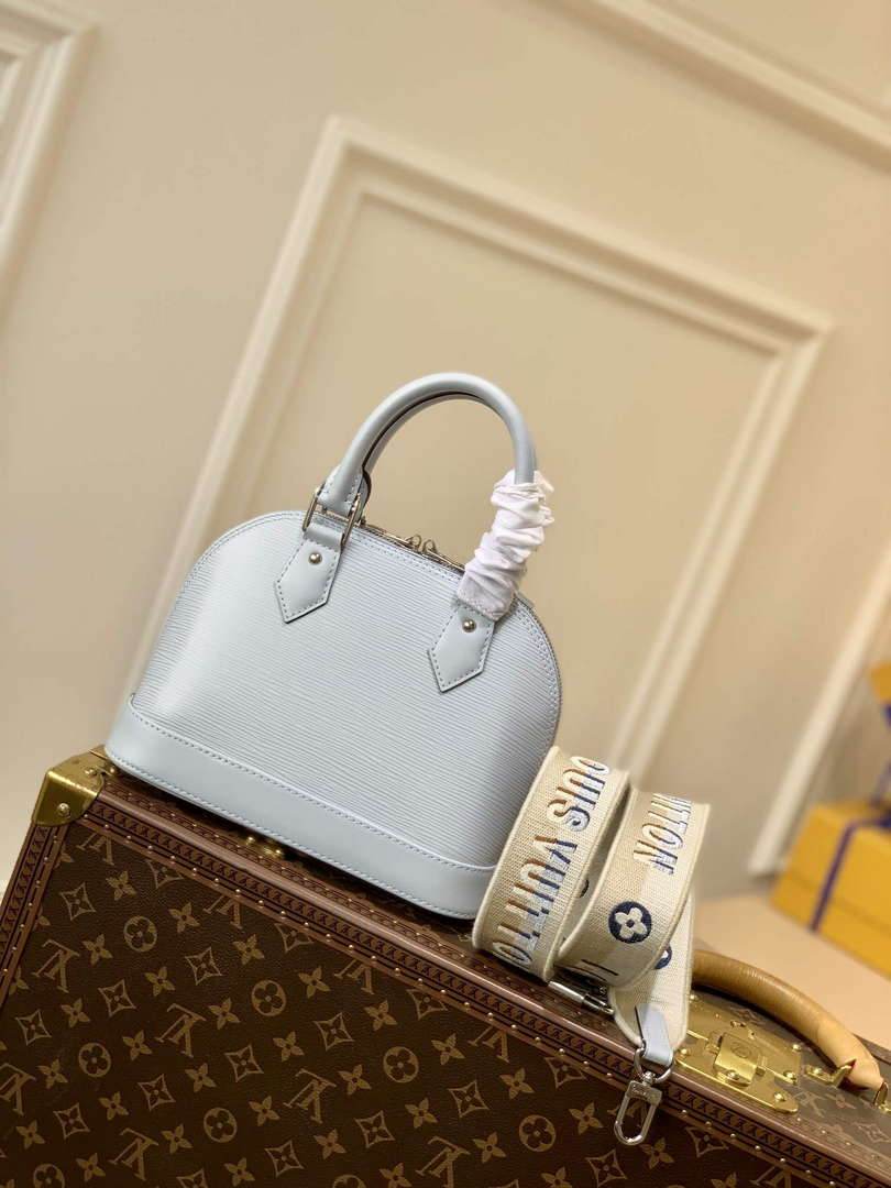 LV M59345 Louis Vuitton Alma BB Bag Blue