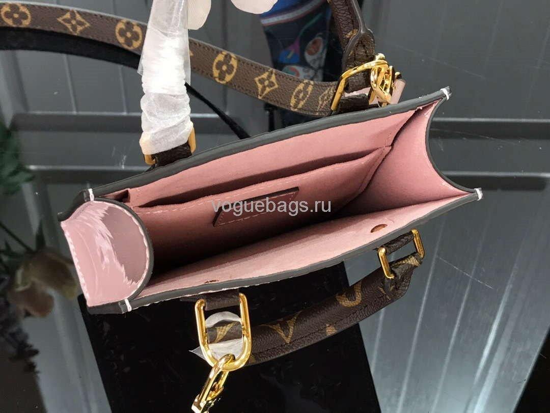 LV M90564 Louis Vuitton Petit Sac Plat Monogram Vernis M69442 Bag Pink