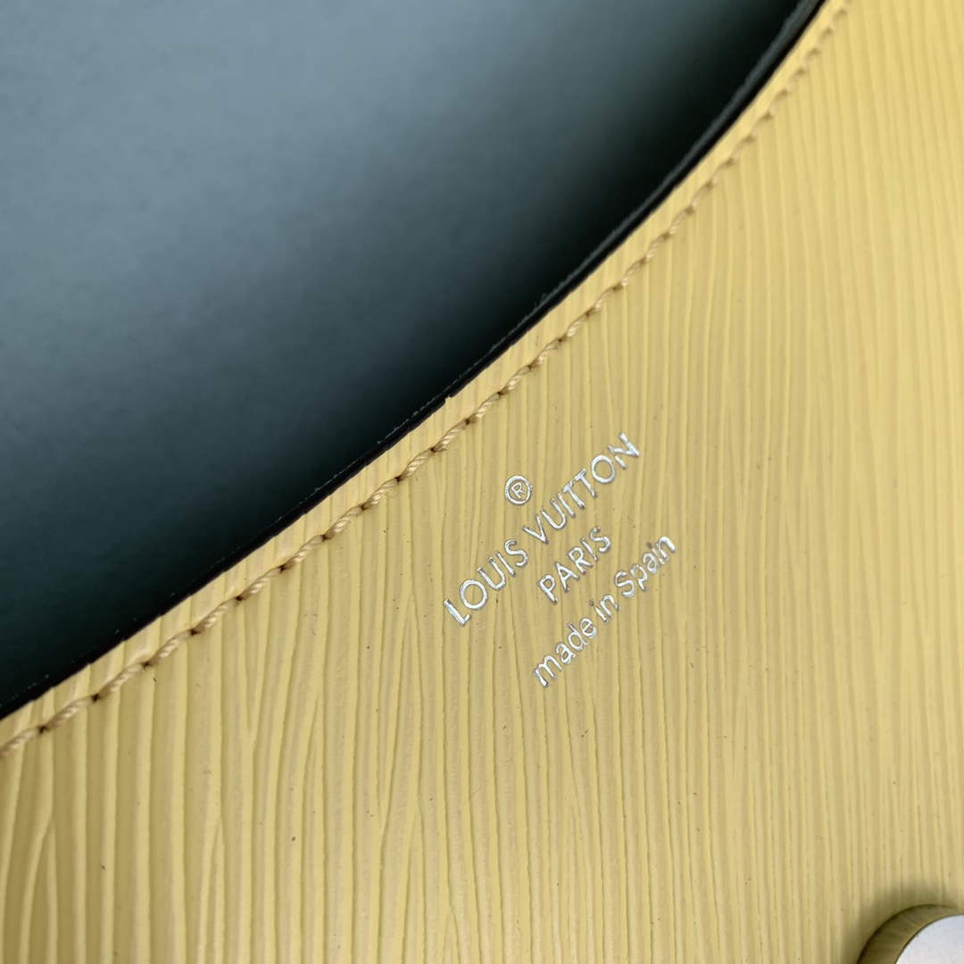 LV M22618 Louis Vuitton Buci Handbag Epi Leather Jaune Plume Yellow