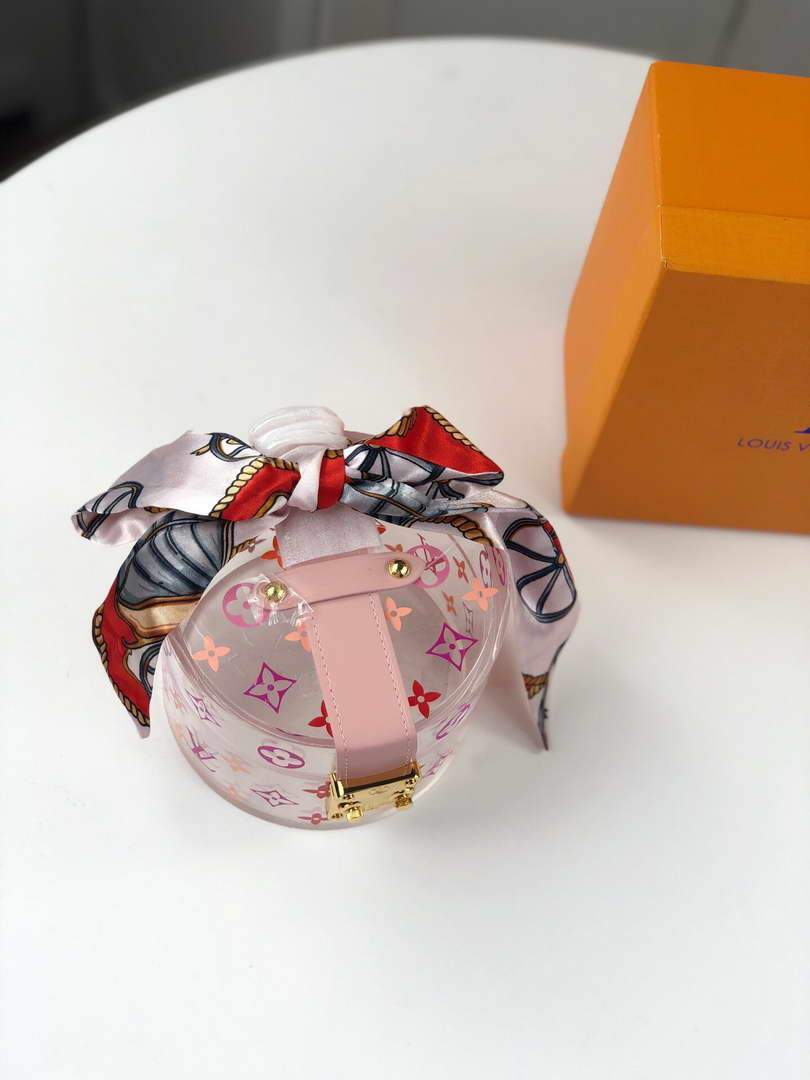 LV GI0203 Louis Vuitton Plexiglass Box Scott Pink