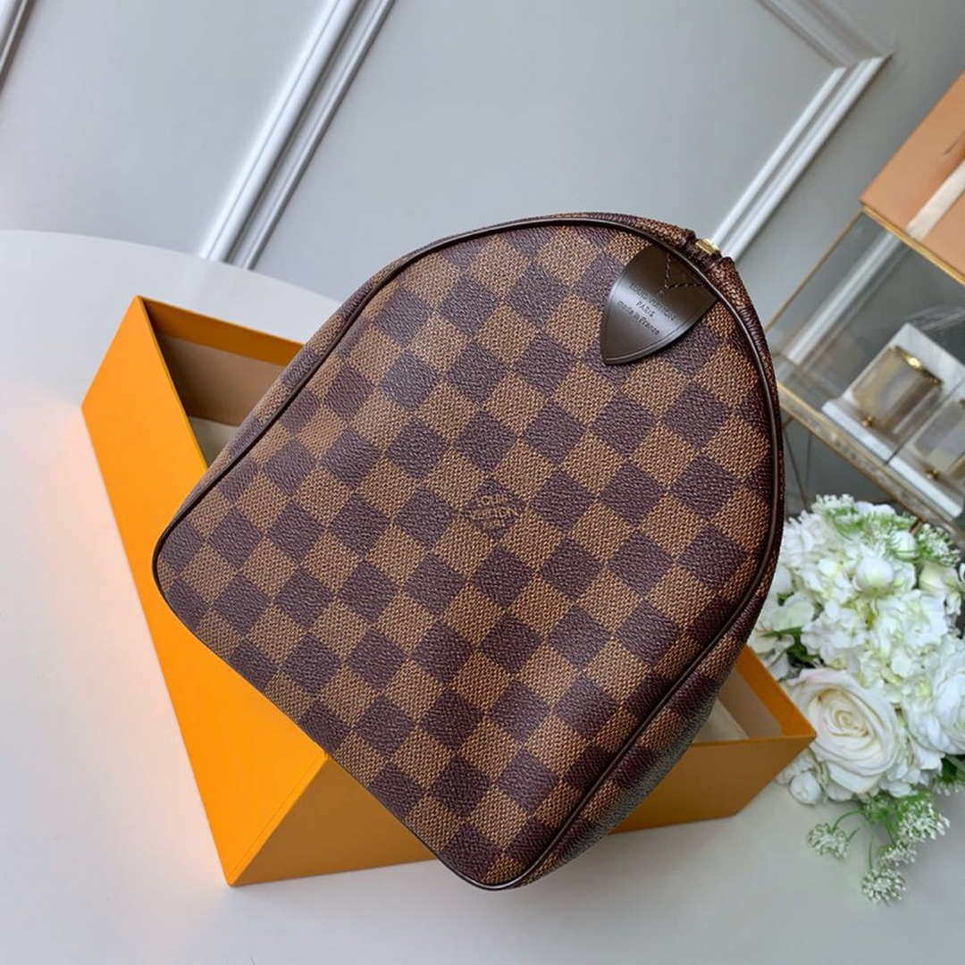 Louis Vuitton LV N41364 Speedy 30 Bag Damier Ebene Canvas