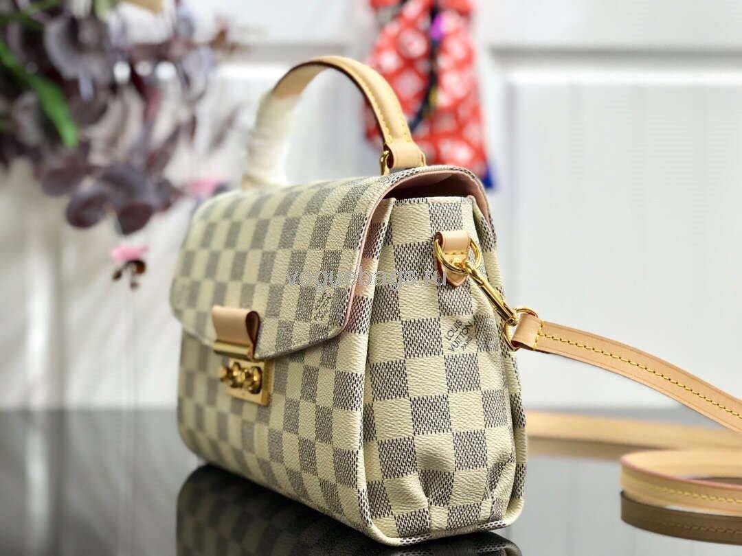 LV M41581 Louis Vuitton Croisette Damier Azur N53000 Bag
