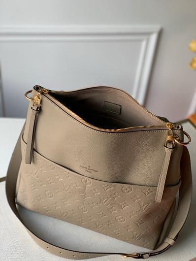 LV M45523 Louis Vuitton Maida Hobo Tote Bag Tourterelle Gray