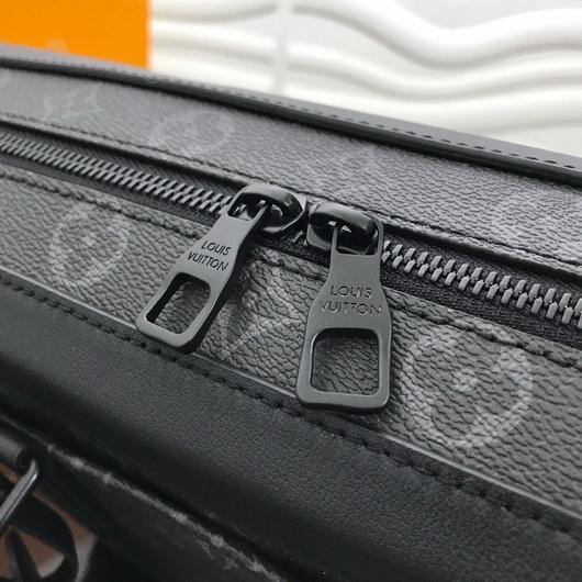 LV M44952 Louis Vuitton Soft Trunk Briefcase Monogram Black