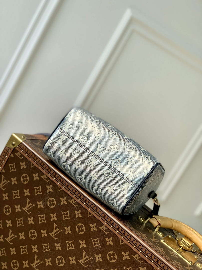 LV M23069 Louis Vuitton Speedy Bandouli��re 20 Handbag Blue