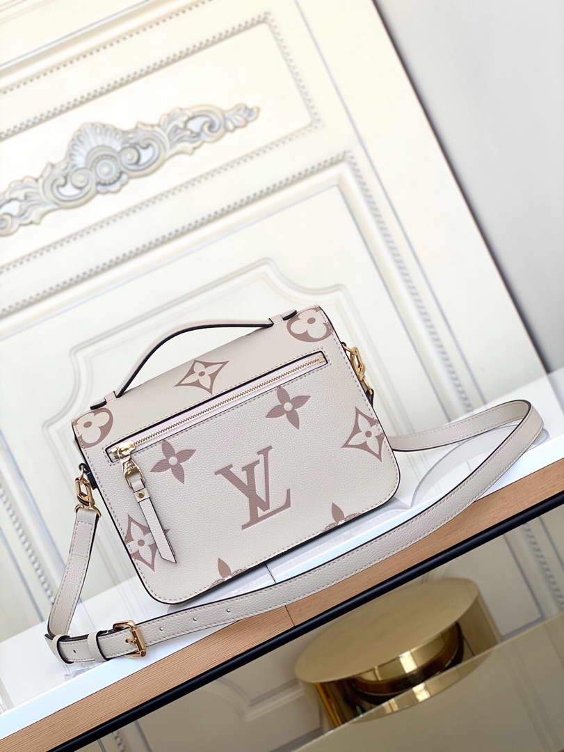 LV M45596 Louis Vuitton Pochette M��tis M45773 Bag Cream Pink