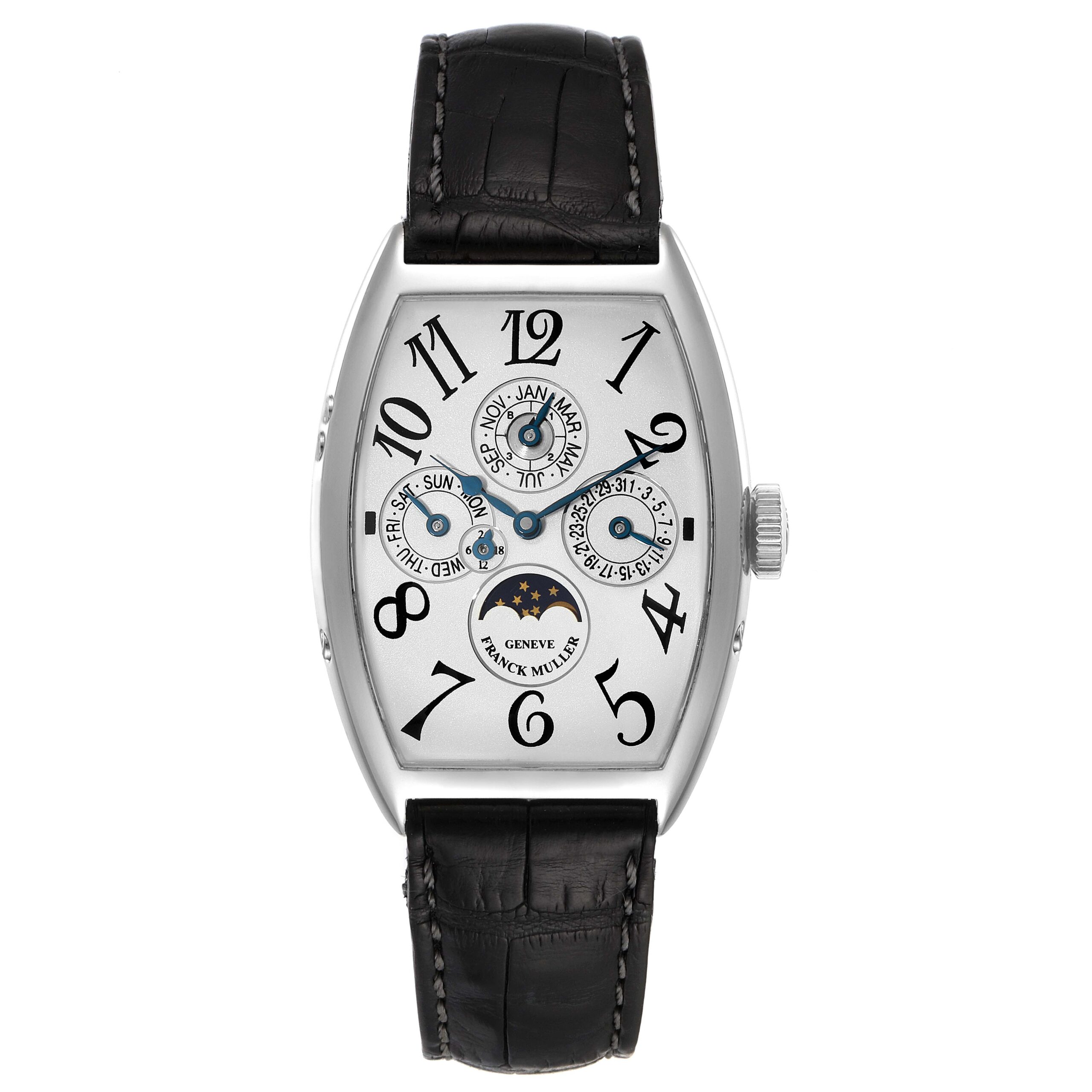Franck Muller Casablanca Perpetual Calendar Platinum Mens Watch 5850 QP
