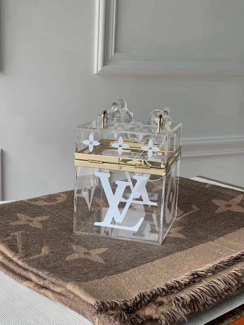 LV GI0488 Louis Vuitton Plexiglass Perfume Cube Scott Box