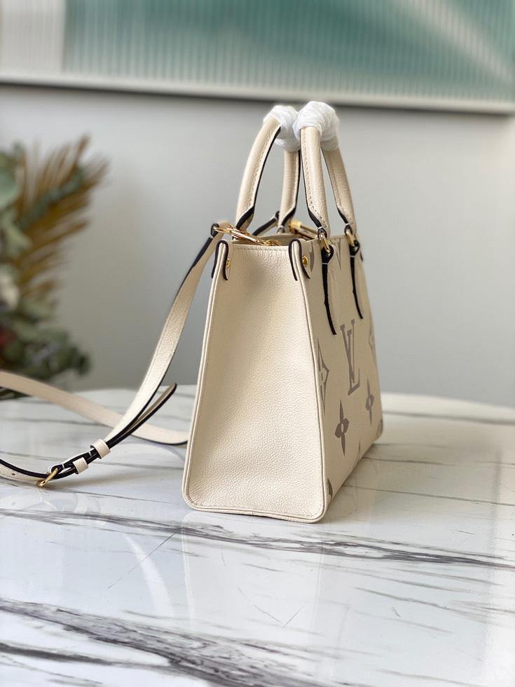 LV M45654 Louis Vuitton Onthego Pm Tote M45659 Bag Cream