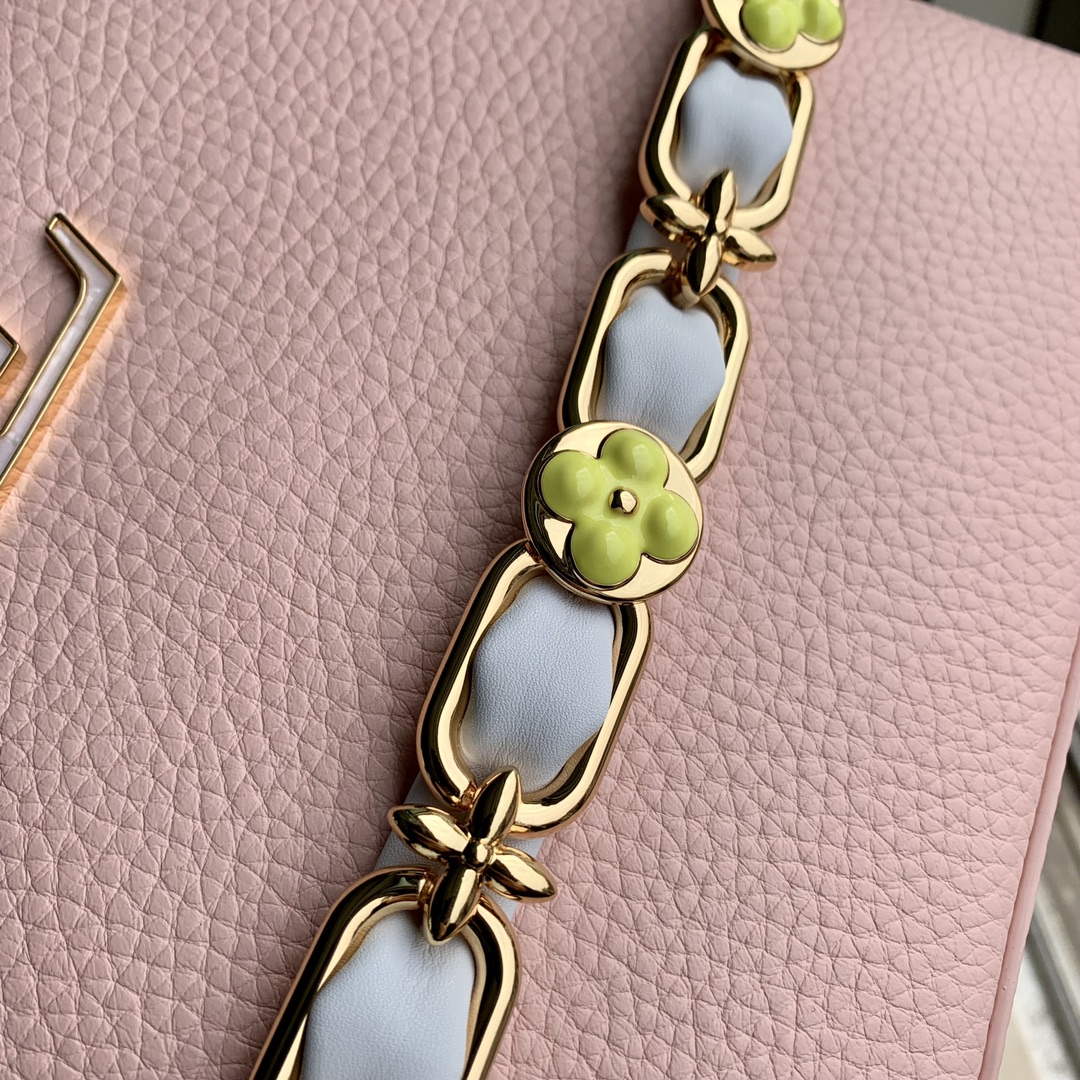 LV M23363 Louis Vuitton Capucines Mini Handbag Jasmine Pink