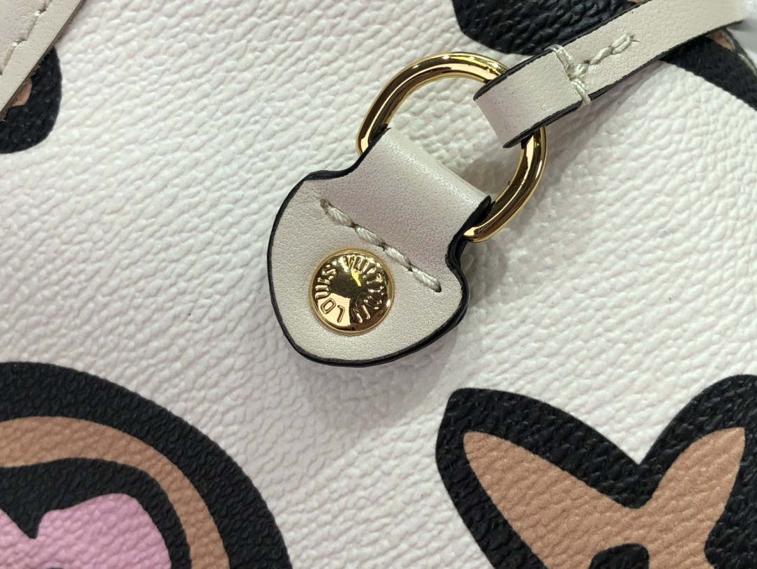 LV M45819 Louis Vuitton Neverfull MM Monogram Bag M45818 Creme